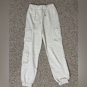 Superdown Light Beige Cargo Pants